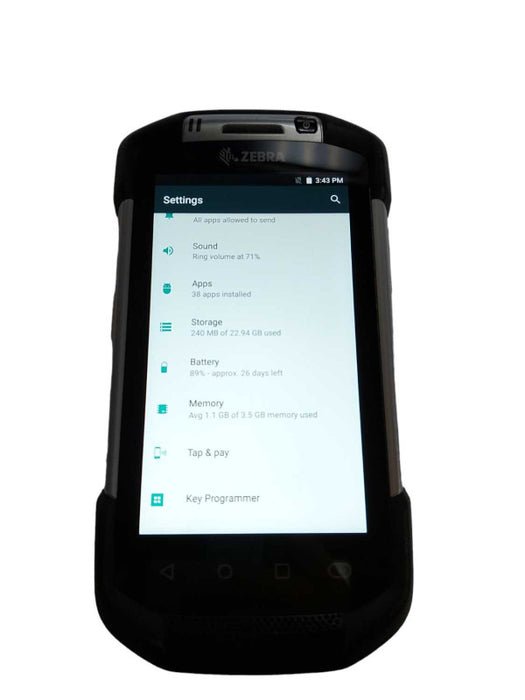 Zebra TC75GK hand-held touch computer Q#