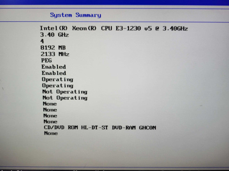 Lenovo TS P310 Tower E3-1230 v5 @ 3.4GHz 8GB DDR4 K620 GPU 256GB M.2 $