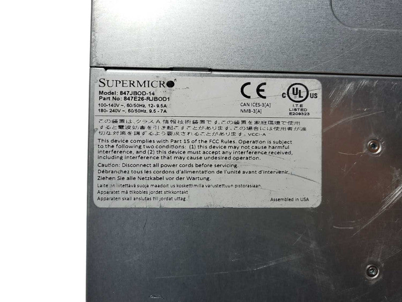 JBOD Supermicro CSE-847 4U Server Chassis, 45x 3.5\\" Bays, 2x 1400W PSU Q$