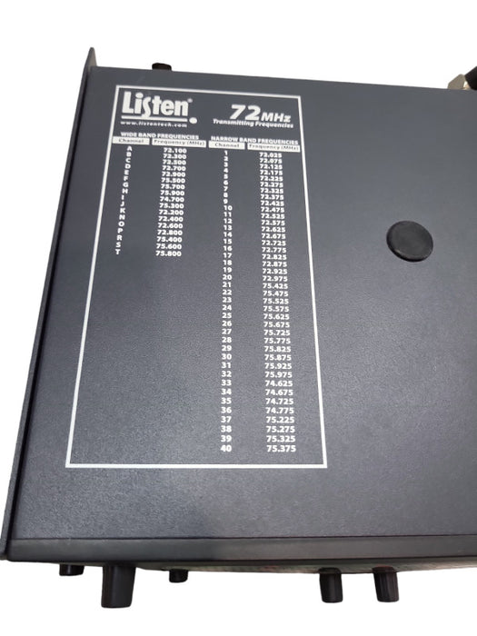 Listen Technologies LT-800 FM Transmitter LT-800-072 72MGz Audio &