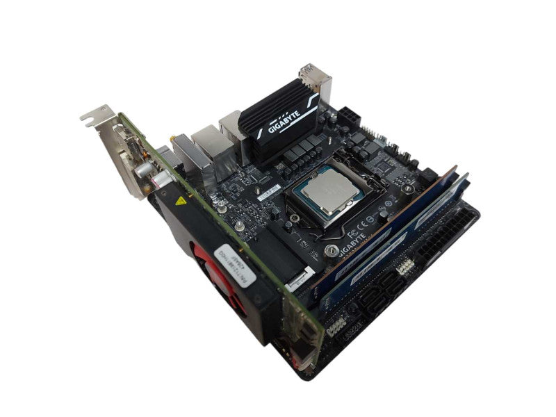 Gigabyte Z370N Wifi Core i7-8700K CPU MOBO Mini-ITX 16gb ram IO SHIELD #