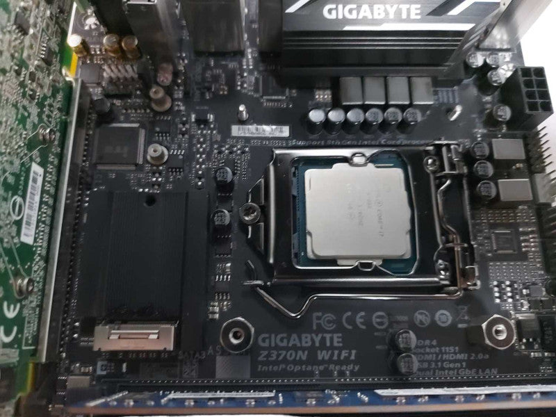 Gigabyte Z370N Wifi Core i7-8700K CPU MOBO Mini-ITX 16gb ram IO SHIELD #