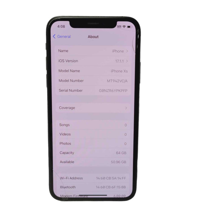 Apple iPhone Xs 64GB UNLOCKED Plz READ  -