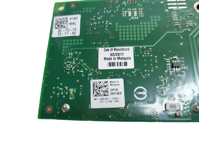 KF46X DELL INTEL XL710 DUAL PORT 40GB QSFP+ NETWORK CARD 0KF46X &