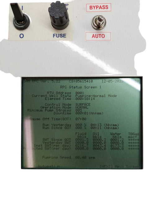 Lufkin Automation SAM Well Manager Rod Pump Control  Model:RPC  PN: 060.5140 ?