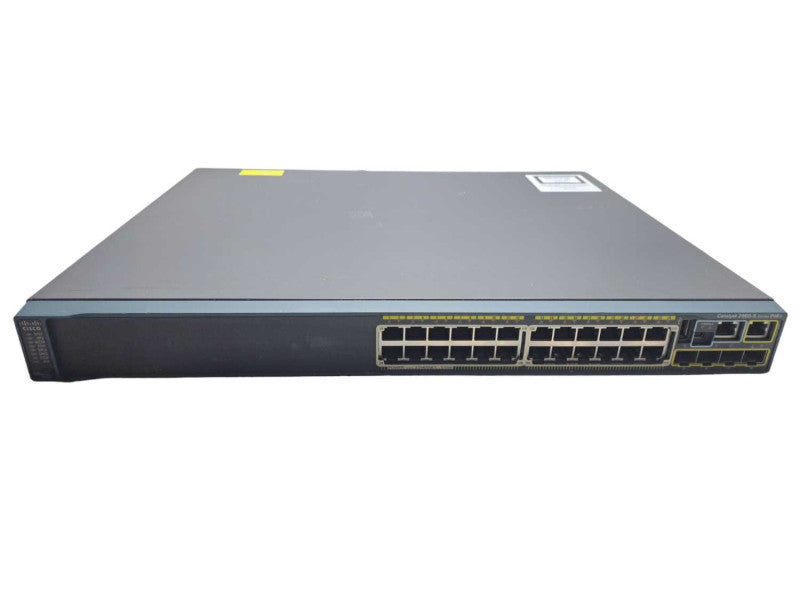 Cisco WS-C2960S-24PS-L | 24 Port Gigabit 370W PoE+ Switch +Stacking Module Q)