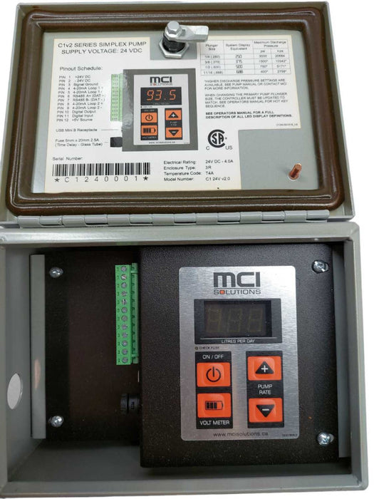 MCI Solutions C1v2 Simplex Series Pump Supply Voltage 24V DC  ?