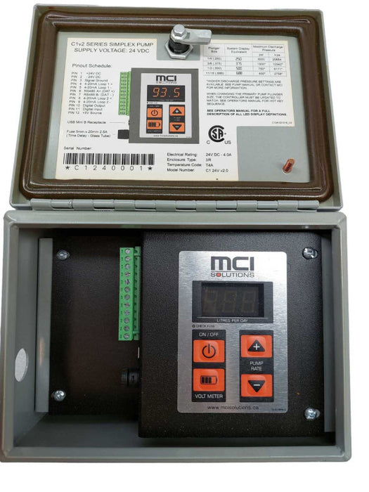 MCI Solutions C1v2 Simplex Series Pump Supply Voltage 24V DC  ?