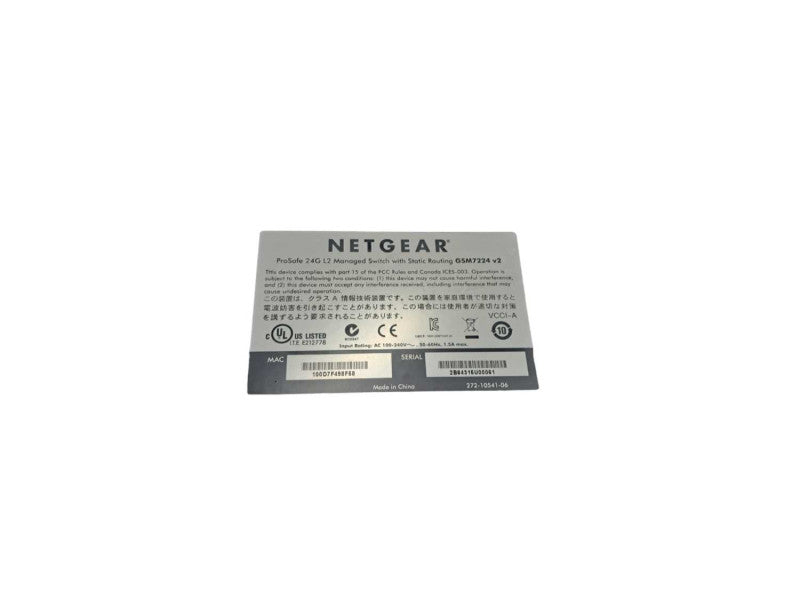 NetGear ProSafe GSM7224 | 24 Port Gigabit L2 Managed Switch  )