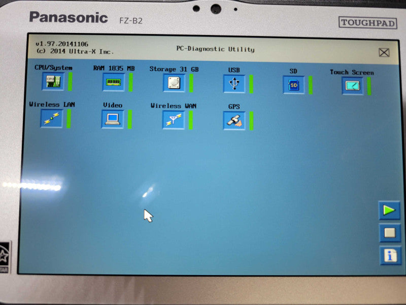 Panasonic ToughPad FZ-B2 - Intel Atom x5-Z8550 | 2GB RAM | 32GB eMMC |980HRS %