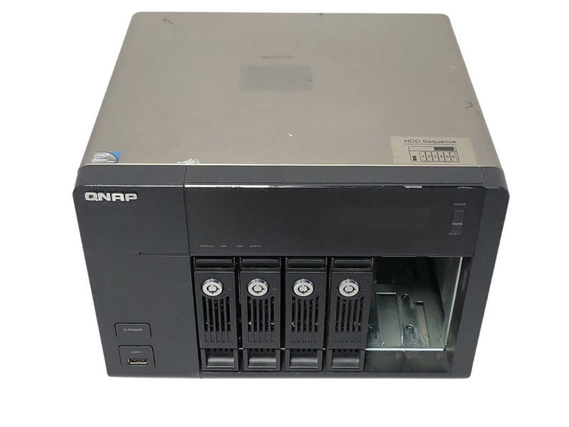 QNAP TS-659 Pro+ 6 Bay NAS, Intel Atom CPU, 4x 2TB HDDs, Factory reset _