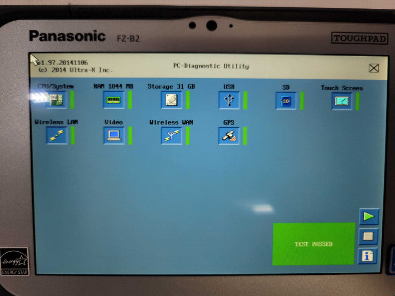 Panasonic ToughPad FZ-B2 - Intel Atom x5-Z8550 | 2GB RAM | 32GB eMMC | 0 HRS %