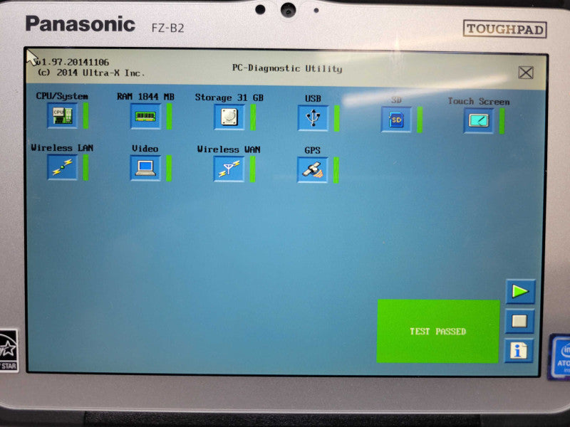 Panasonic ToughPad FZ-B2 - Intel Atom x5-Z8550 | 2GB RAM | 32GB eMMC |1220HRS %