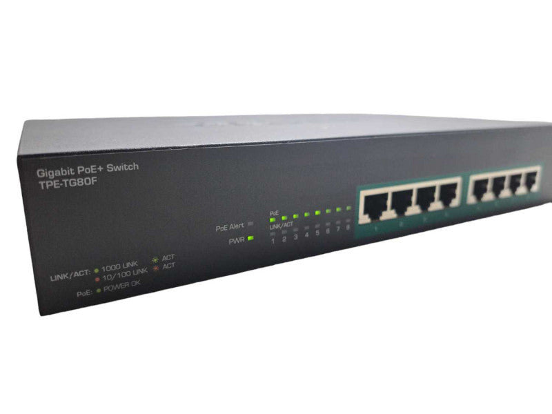 TRENDnet TPE-TG80F | 8 Port Gigabit PoE+ Network Switch )