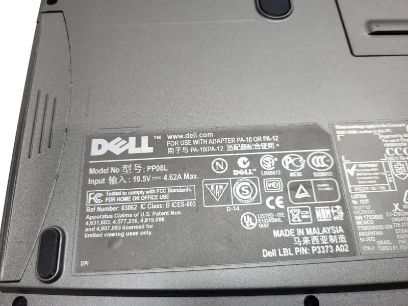 Vintage Dell Inspiron 1150 Laptop PP08L Netbook 14.1in Intel Pentium 4  &