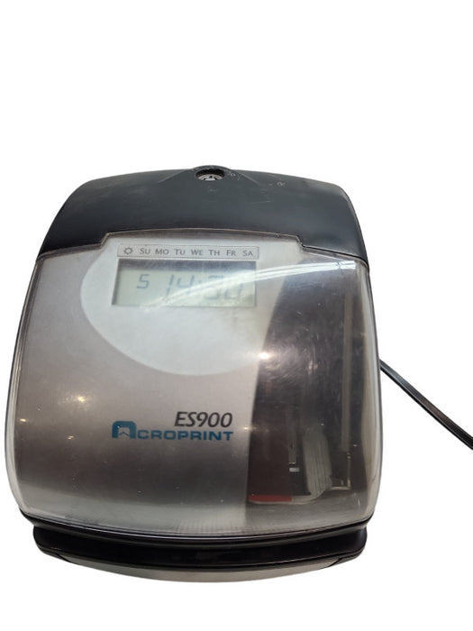 Acroprint ES900 Electronic Payroll Recorder/Time Stamp/Numbering Machine &