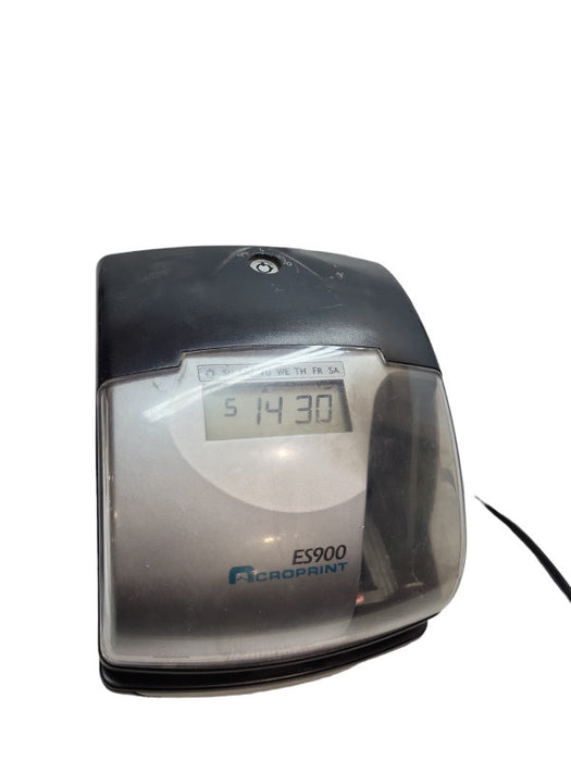 Acroprint ES900 Electronic Payroll Recorder/Time Stamp/Numbering Machine &