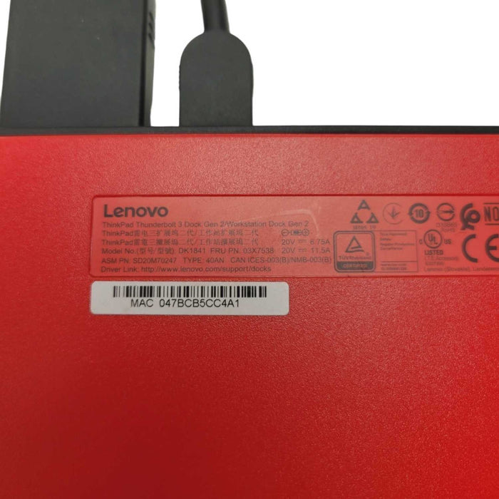 Lenovo ThinkPad/Workstation Thunderbolt 3 Dock Gen 2 DK1841 with 230W  Q-