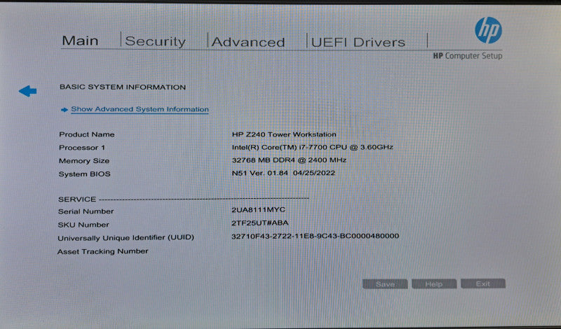 HP Z240 Tower | i7-7700 @ 3.60GHz 32GB DDR4 | No GPU or HDD\\'s )