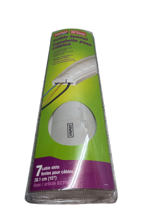 Staples Cable Tunnel -7 Cable slots -New &