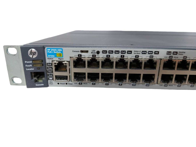 HP 2920-48G J9729A PoE+ Gigabit Network Switch 48x port - fact reset #