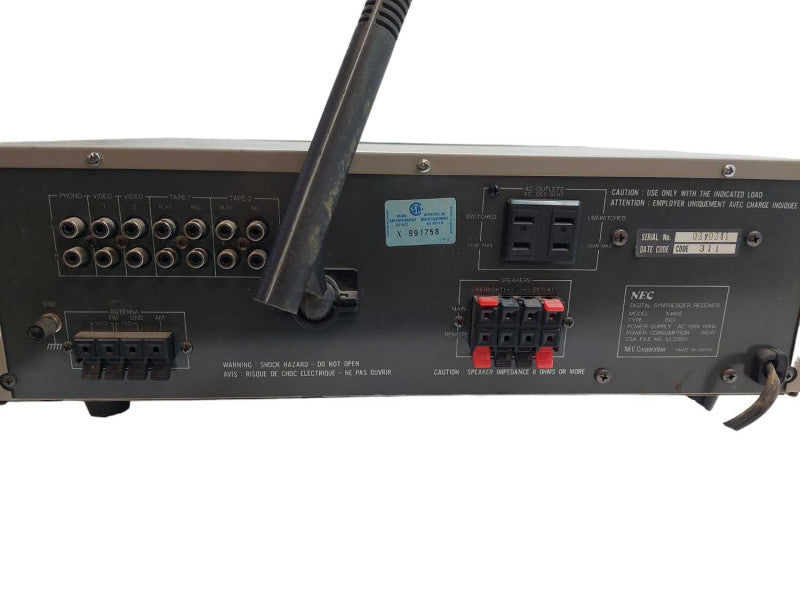 NEC Authentic Series Digital Synthesizer Receiver Model: X460E ?
