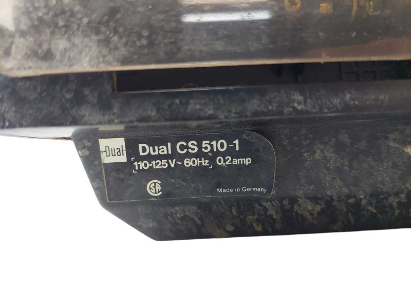 Dual 510 Belt Driven Record Player Model: Dual CS 510-1 ?