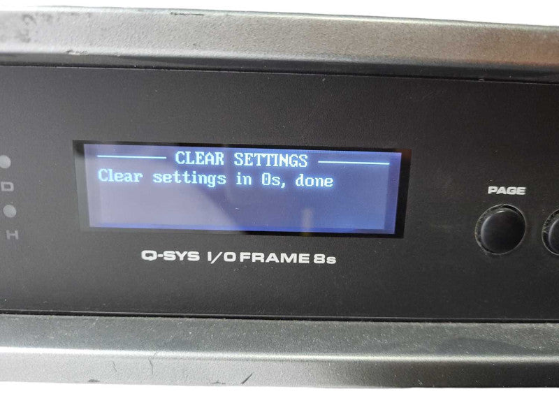QSC Q-SYS I/O Frame 8s $