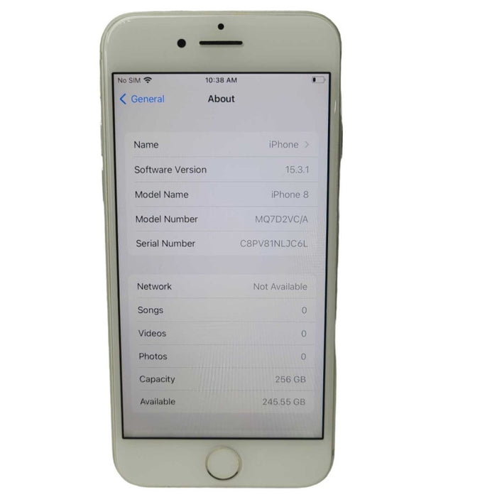 Apple iPhone 8 256GB Pearl White UNLOCKED  Q-