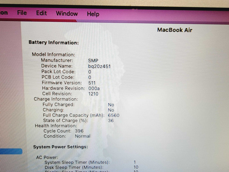 Apple Macbook Air 2015 13\\" Core i5-5250U @ 1.6GHz 8GB DDR3 120GB SSD  (