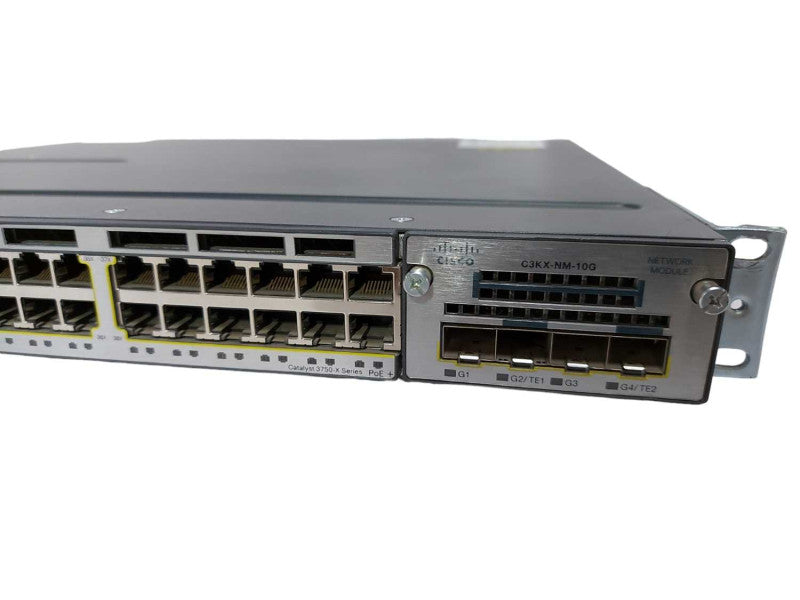 Cisco Catalyst 3750-X Series PoE+  WS-C3750X-48P-LV05 10GbE + Stacking Module Q#