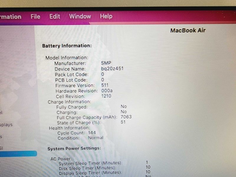 Apple Macbook Air 2015 13\\" Core i5-5250U @ 1.6GHz 8GB DDR3 120GB SSD (