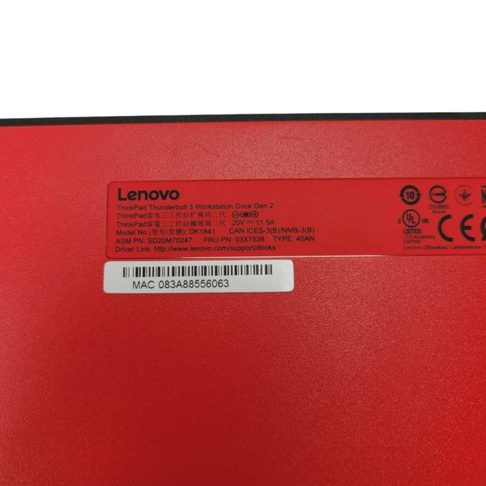 Lenovo Workstation Thunderbolt 3 Dock with cables & 230W adaptor  Q-