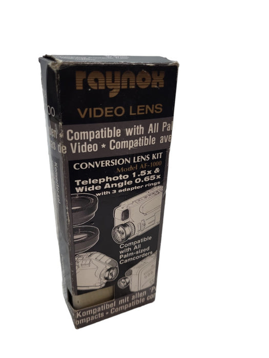 Raynox Video Lens AF-1000 Lens Conversion Kit Telephoto Lens .65X & 1.5X &