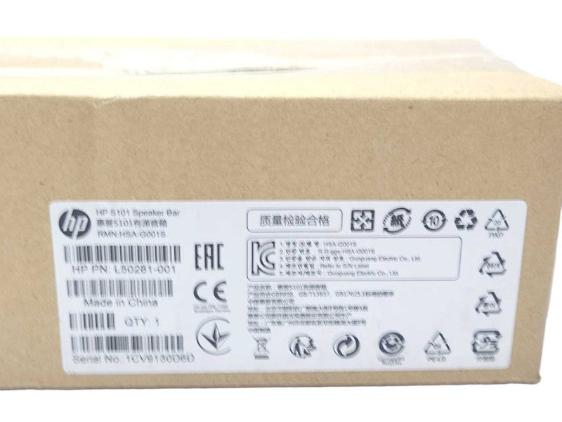 HP S101 Speaker Bar 5UU40AT L50281-001 New Sealed Q_