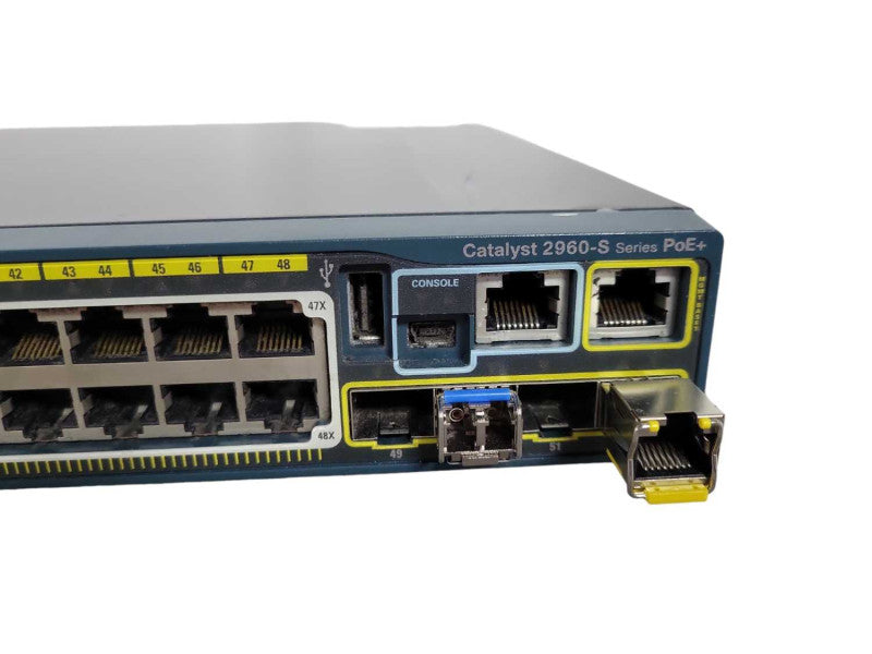 Cisco Catalyst 2960-S 48 Port POE+ Switch WS-C2960S-48LPS-L / fact reset !