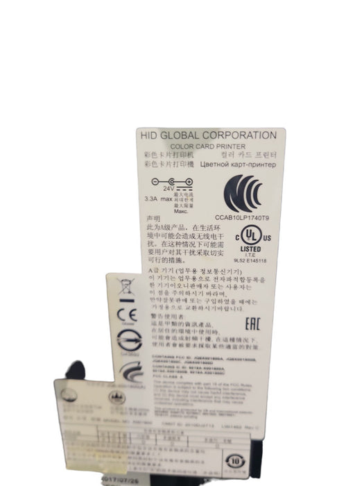 HID X001800-3 DTC4500E ID Color Card Printer USB for Parts &