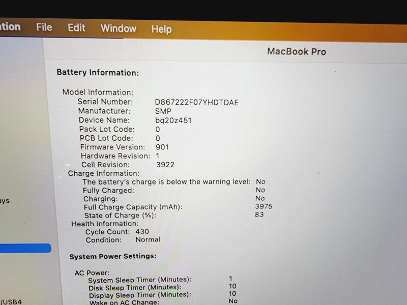 Apple Macbook Pro 2017 13\\" Core i5-7267U @ 3.1GHz 8GB DDR3 250GB SSD (