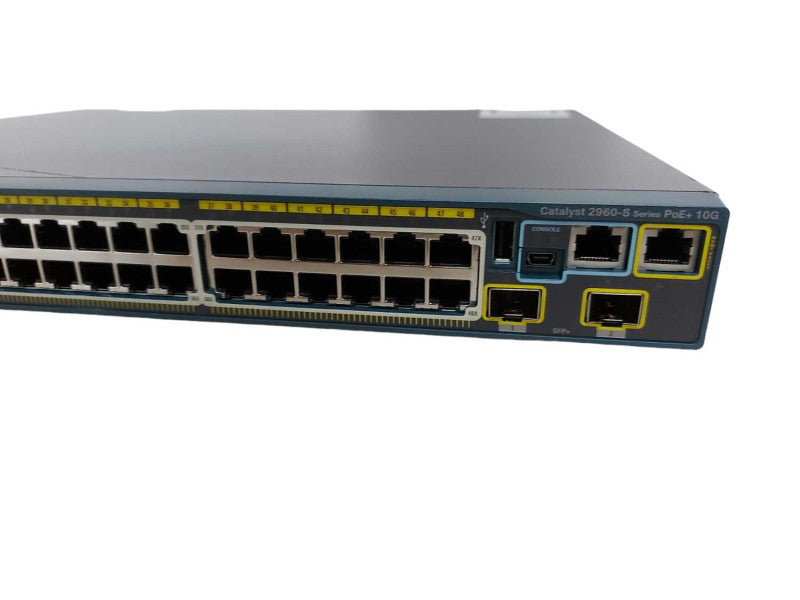 Cisco WS-C2960S-Series C2960S-48FPD-L V04  PoE+ 10G - Fact Reset #