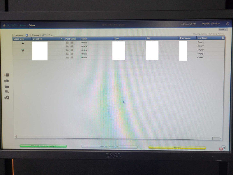 IBM System Storage TS4500 Tape Library System, No Drives _