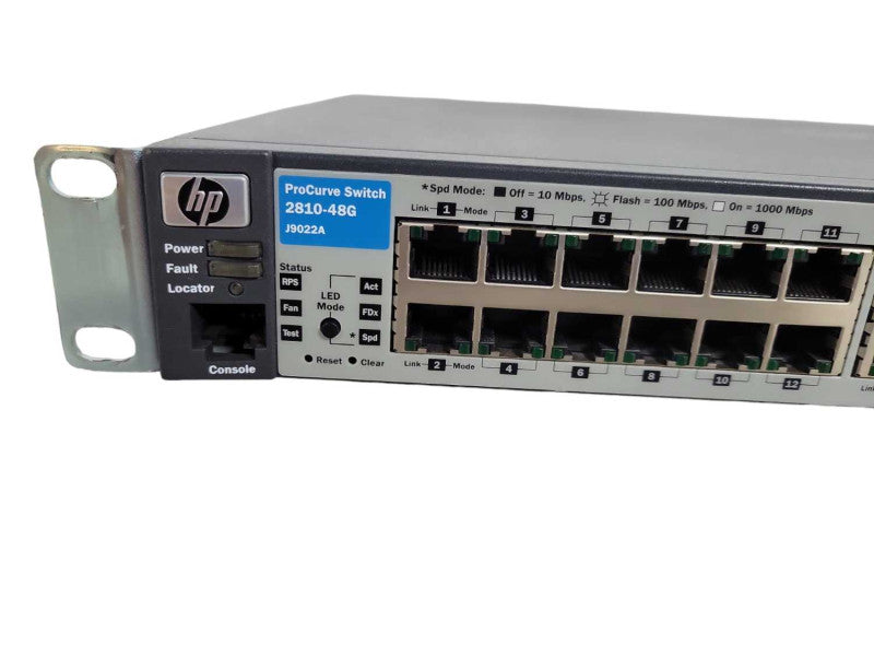 HP ProCurve J9022A 2810-48G 48 PORT GIGABIT ETHERNET SWITCH !