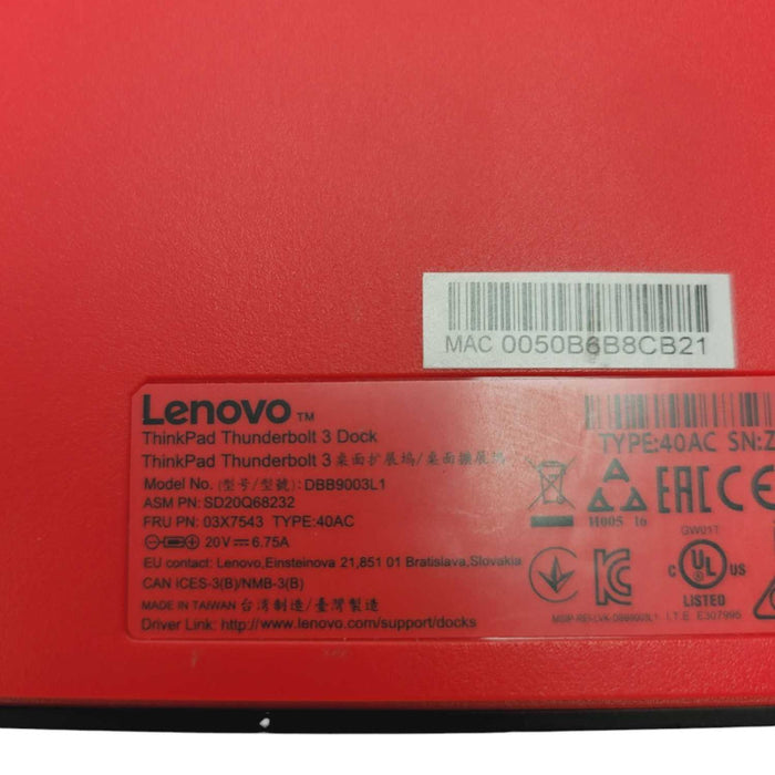 Lenovo Thunderbolt 3 Dock DBB9003L1  Q-