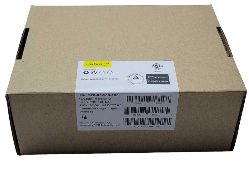 Open Box Jabra PRO 920 Mono Wireless Headset-Black- 920-65-508-105 Q_