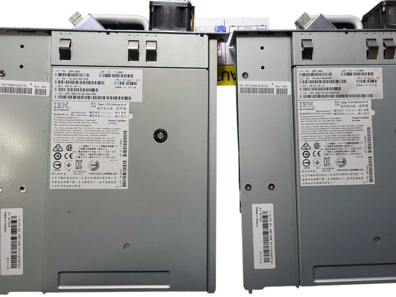 IBM TS3100 Enclosure with 2x LTO Ultrium 6-H (PN: 35P1982) Tape Drive $