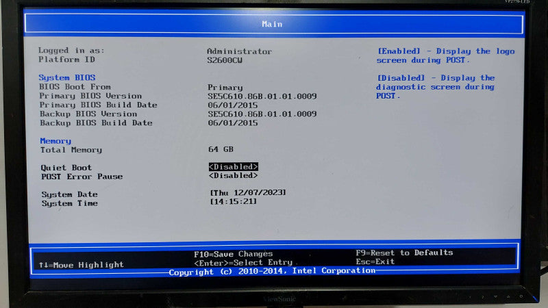 S2600CW Server 2x Xeon E5-2609 V3 @ 1.90ghz / 64gb ram / READ #