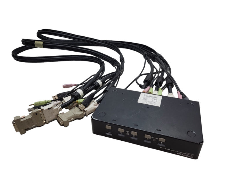 STARTECH.COM SV431DVIUA 4-Port VGA USB KVM Switch with attached cables &
