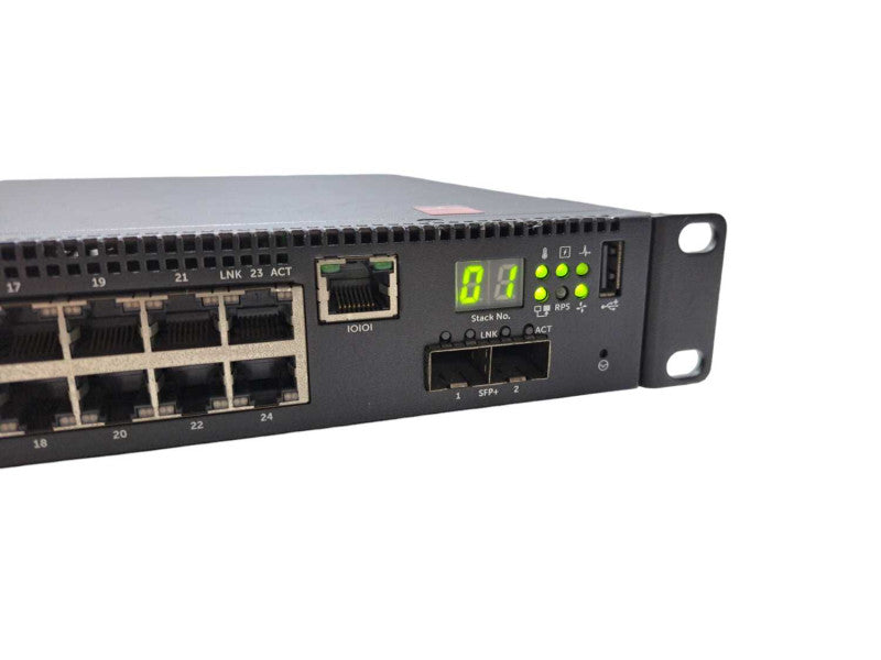 Dell N2024 | 24 Port Gigabit 2x 10G SFP+ Network Switch | Factory Reset  )