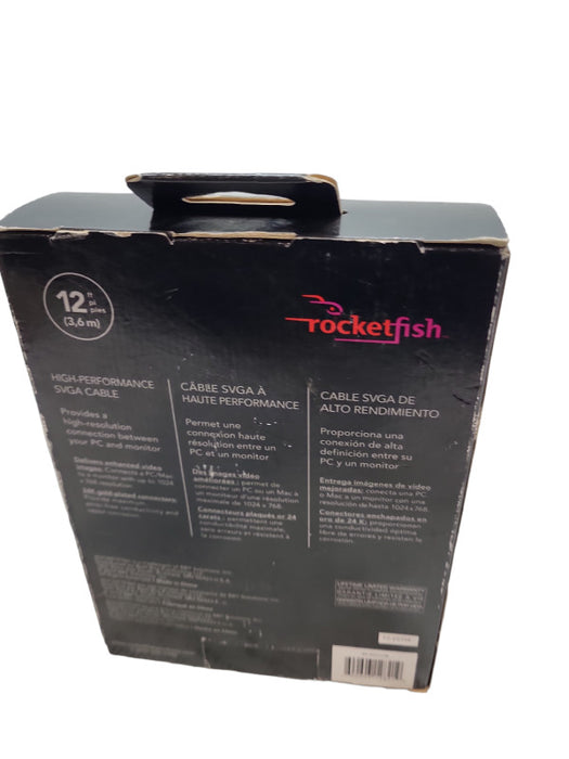 Rocketfish High Performance PC or Mac SVGA Video Cable RF-PCC115 12\\' Length  &