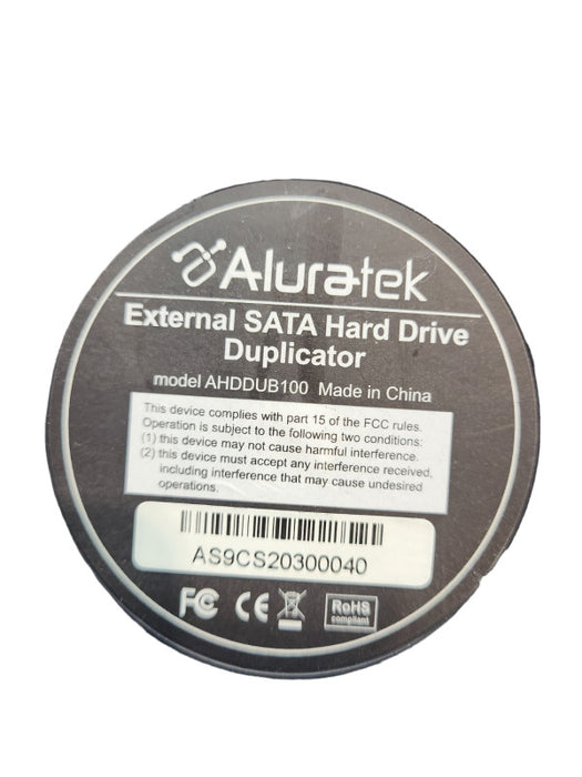Aluratek SATA Portable External Hard Drive Duplicator AHDDUB100 &