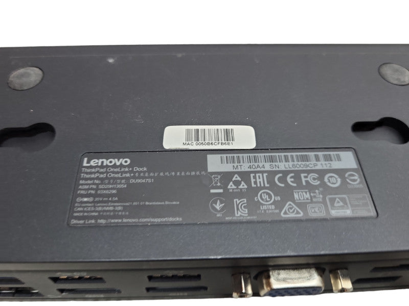 Lenovo ThinkPad OneLink+ Plus Dock Docking Station DU9047S1  &